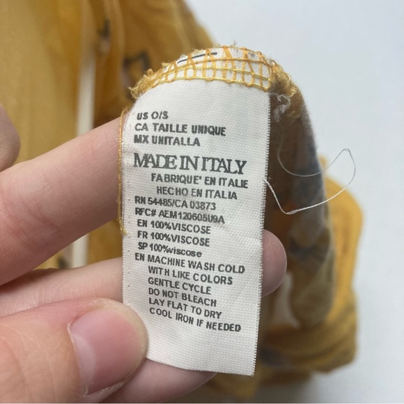 Don’t Ask Why 100% Viscose Bamboo One Size Cardigan Yellow Floral Open Sweater - Picture 3 of 8